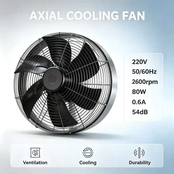 Axial Flow Fan, AFL, A3P200-EC072-002, 220V, 50/60Hz