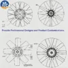 Axial Flow Fan, Aluminum, 110V, Electric - view 4
