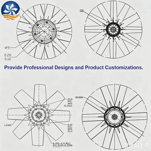 Axial Flow Fan, Aluminum, 110V, Electric - view 4