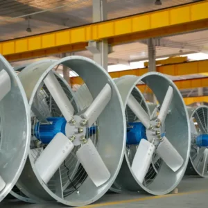 Axial Flow Fan, Aluminum, 380 V, Electric