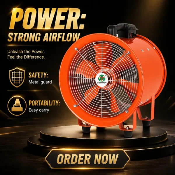 Axial Flow Fan, Copper, Portable - view 2