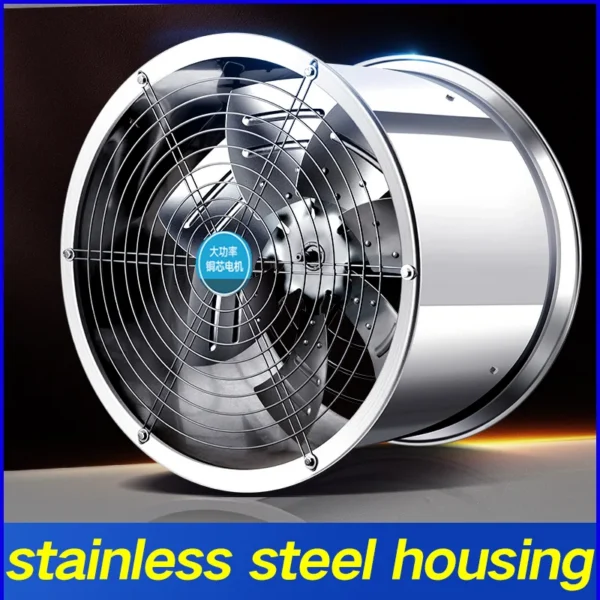 Axial Flow Fan, Ducted, Inline, HVAC, 220V - view 5