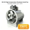 Axial Flow Fan, Explosion-proof, 415V, Corded Electric - view 3