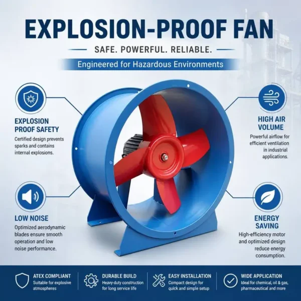 Axial Flow Fan, Explosion-Proof, ATEX, Aluminum - view 4