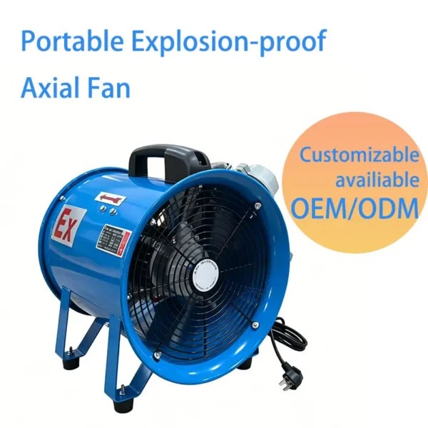 Axial Flow Fan, Explosion-proof, Portable, 220V - view 2