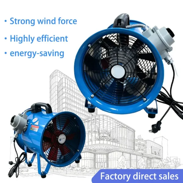 Axial Flow Fan, Explosion-proof, Portable, 220V - view 3