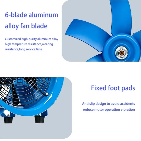 Axial Flow Fan, Explosion-proof, Portable, 220V - view 4
