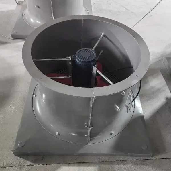 Axial Flow Fan, Explosion-Proof, Roof, Steel, Plastic - view 2