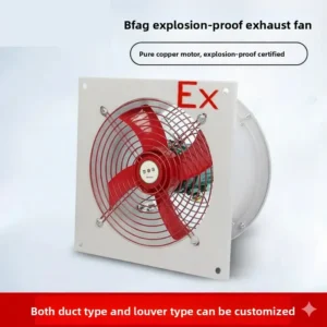 Axial Flow Fan, Flameproof, IP55, 220V, Wall Fan, Carbon Steel