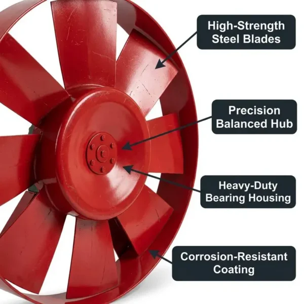 Axial Flow Fan, HTF, 220 V, Electric - view 2