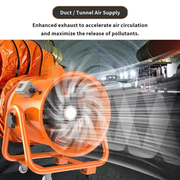 Axial Flow Fan, JJW, Portable, 550W, 10M - view 4