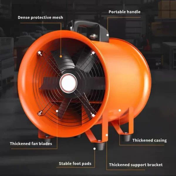 Axial Flow Fan, JJW, Portable, 550W, 10M - view 6