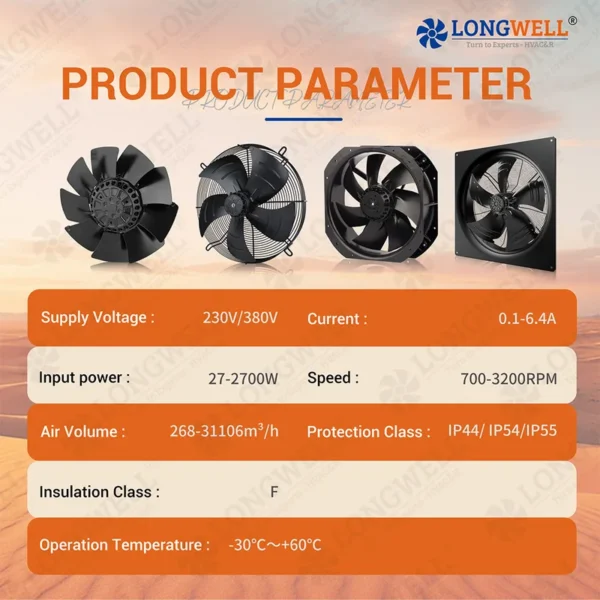 Axial Flow Fan, LONGWELL, 500mm, HVAC - view 6