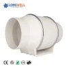Axial Flow Fan, LONGWELL, Inline, 115v, 2480RPM