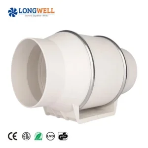 Axial Flow Fan, LONGWELL, Inline, 115v, 2480RPM
