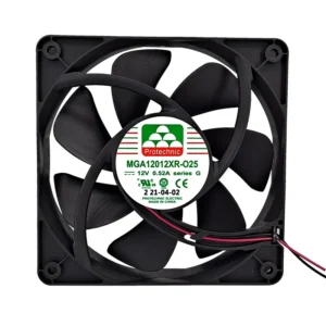 Axial Flow Fan, Plastic, RGB, MGA12012XR-O25(G, 12V
