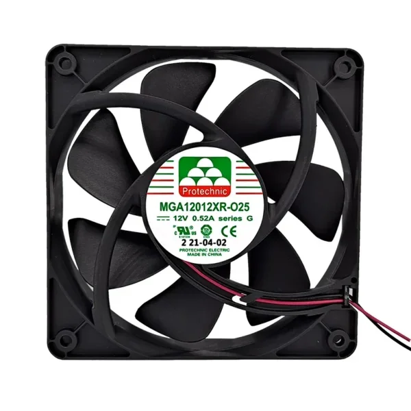 Axial Flow Fan, Plastic, RGB, MGA12012XR-O25(G, 12V