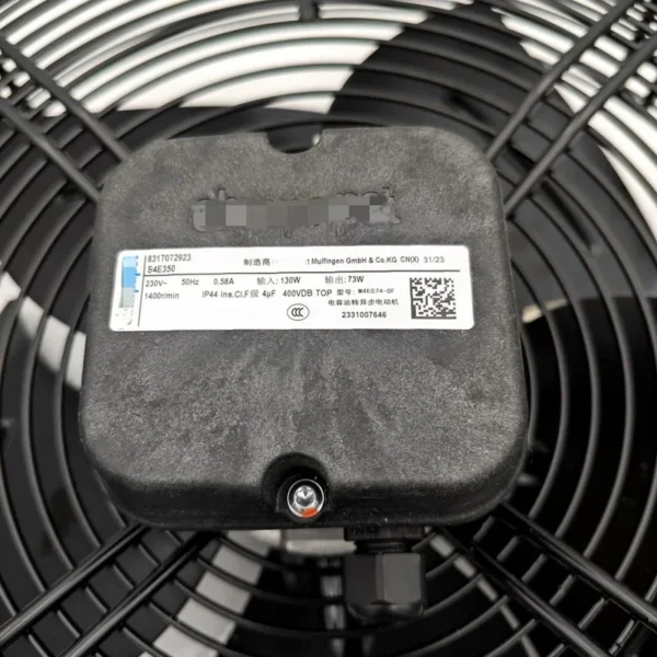 Axial Flow Fan, S4E350-AP06-43, M4E074-DF - view 3