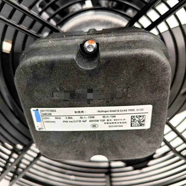 Axial Flow Fan, S4E350-AP06-43, M4E074-DF - view 4