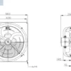 Axial Flow Fan, SANXIN, 250W, 380V - view 2