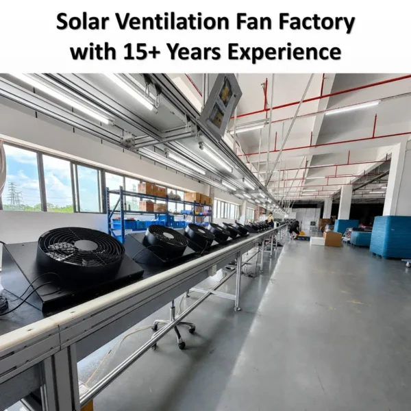 Axial Flow Fan, Solar, 65W, Wall - view 6