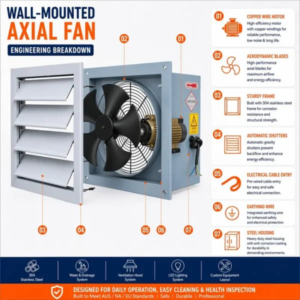 Axial Flow Fan, Stainless, Steel - view 3