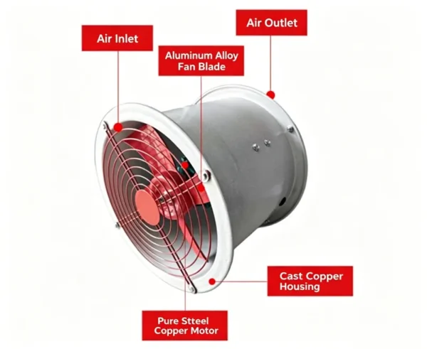 Axial Flow Fan, Stand4.44USD, 380 V, Electric - view 3