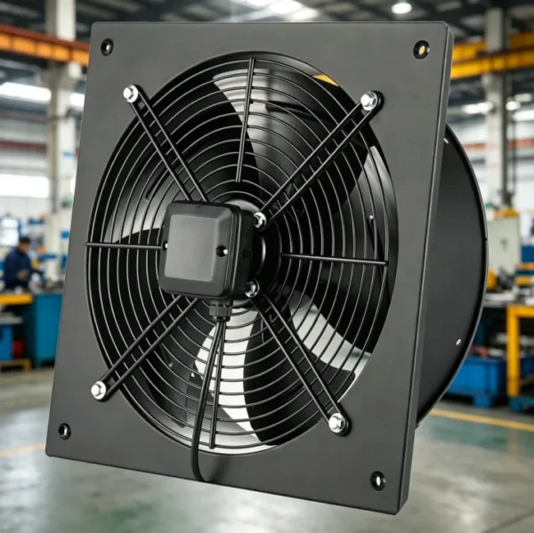 Axial Flow Fan, Steel, 230 V, Electric