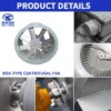 Axial Flow Fan, SUIFENG, 710mm, 380V, Stainless - view 5