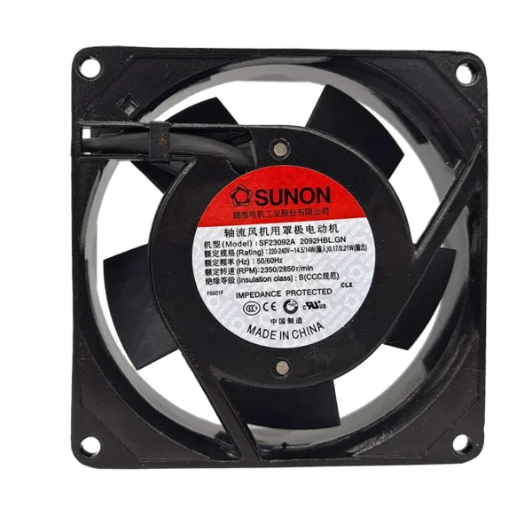 Axial Flow Fan, SUNON, SF23080AT2082HBL.GN, 80*80*25mm - view 3