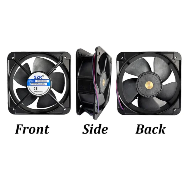 Axial Flow Fan, SZR20060, 12/24/48V, Brushless, 2500RPM - view 5