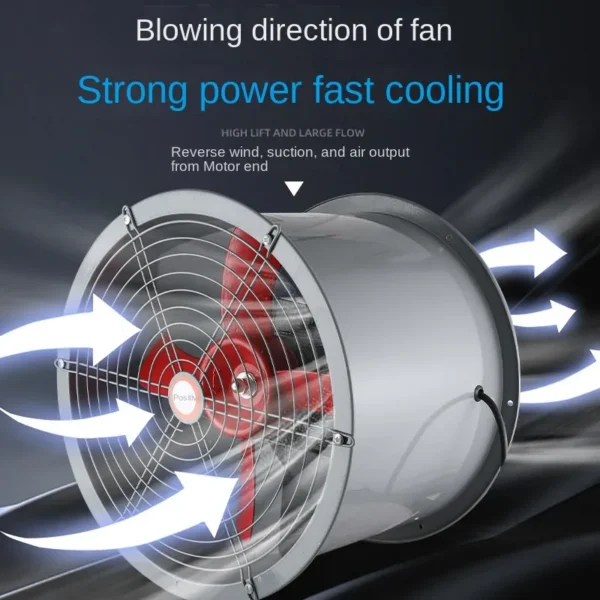 Axial Flow Fan, T35-11, 220V, Steel - view 3