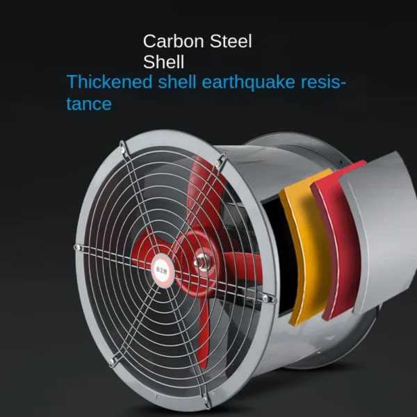 Axial Flow Fan, T35-11, 220V, Steel - view 4