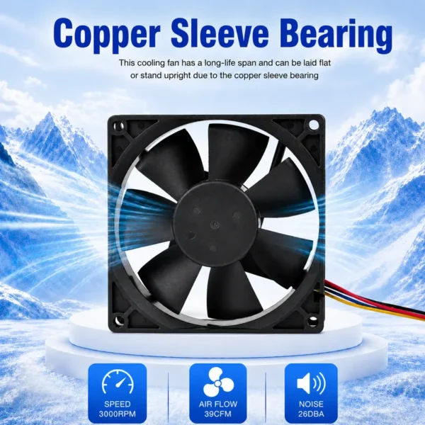 Axial Flow Fan, WKH, 0912LS, 12V, 24V - view 3