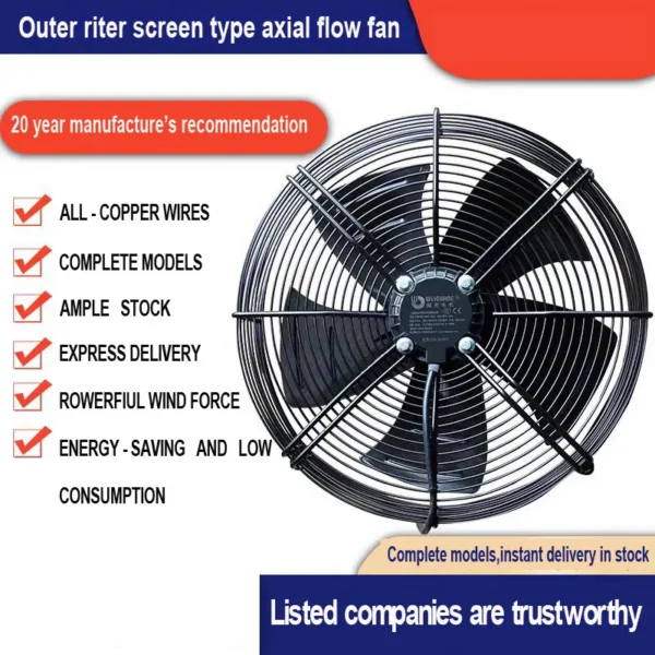 Axial Flow Fan, YWF, 200, 630mm - view 6