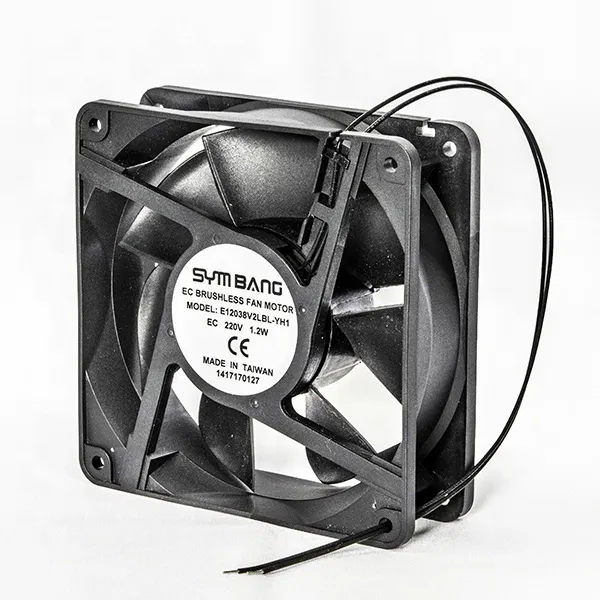 Axial Flow Fans, E12038-YH1, 120X120X38mm, 110V/220V, Plastic - view 3