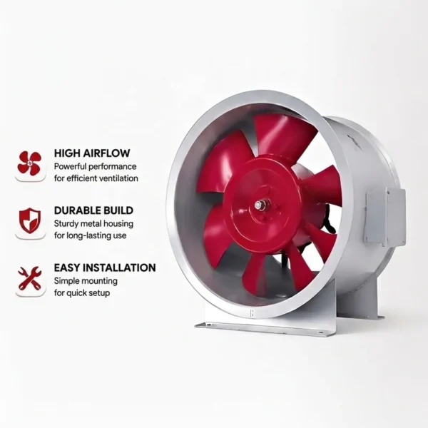 Axial Flow Ventilation Fan, ABF, 380V, Steel - view 2