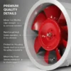 Axial Flow Ventilation Fan, ABF, 380V, Steel - view 5