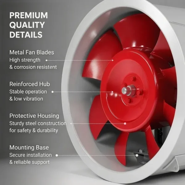 Axial Flow Ventilation Fan, ABF, 380V, Steel - view 5
