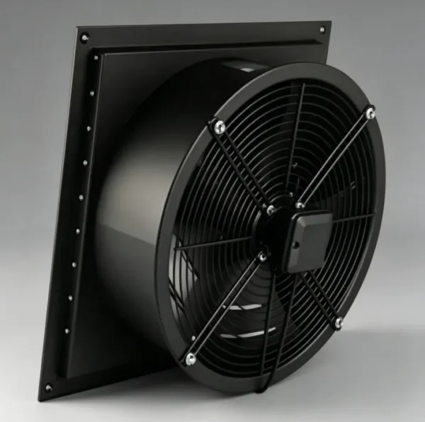 Axial Louver Shutter Fan, YWF2E/2D-200, 230V/380V, Wall, Cast - view 2