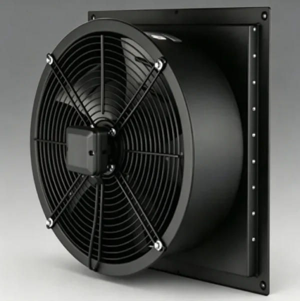 Axial Louver Shutter Fan, YWF2E/2D-200, 230V/380V, Wall, Cast - view 4