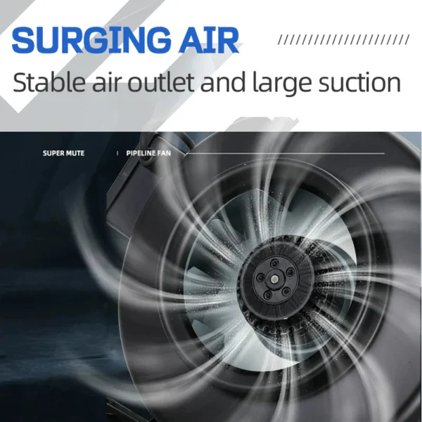 Axial Mixed Ventilation Fan, 150, Centrifugal, Plastic - view 4