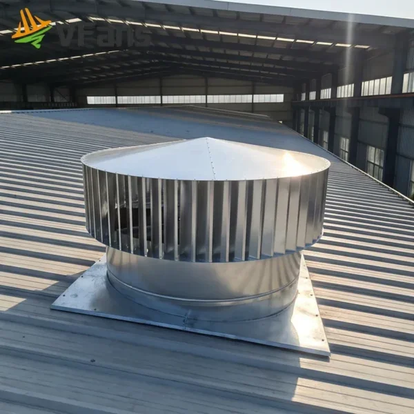 Axial Turbine Ventilator, Roof, No Electricity, Aluminum - view 4