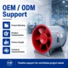 Axial Ventilation Fan, Customized, Electric