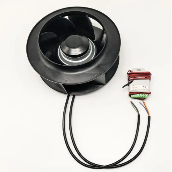 Backward Curved Fan, 225mm, 100-240vac, Centrifugal, 0-10v/pwm - view 2