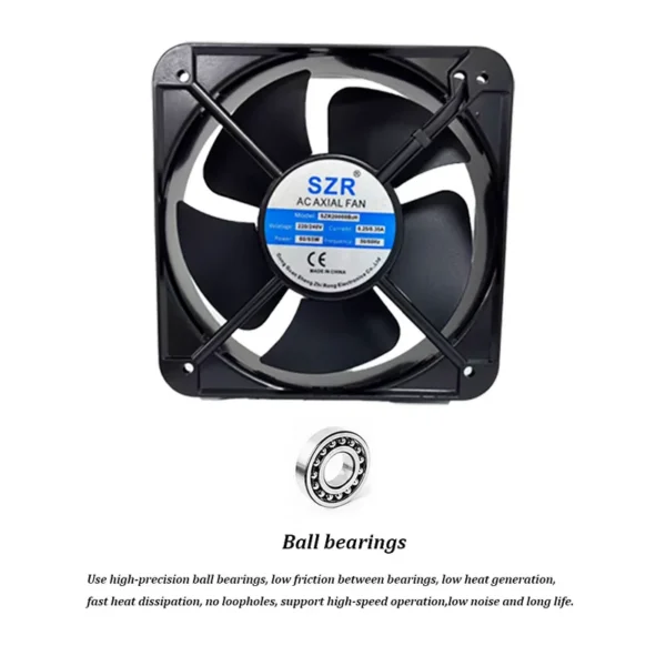 Ball Bearing, 110/220v, Axial, 200*200*60mm, Plastic - view 6