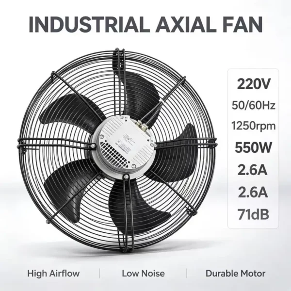 Ball Bearing, A3P500-EC137-204, 220V, 50/60Hz, Axial