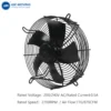 Ball Bearing, AM250FZL6, 220V, 325*325*77mm, 2700RPM - view 4
