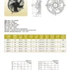 Ball Bearing, AM250FZL6, 220V, 325*325*77mm, 2700RPM - view 6