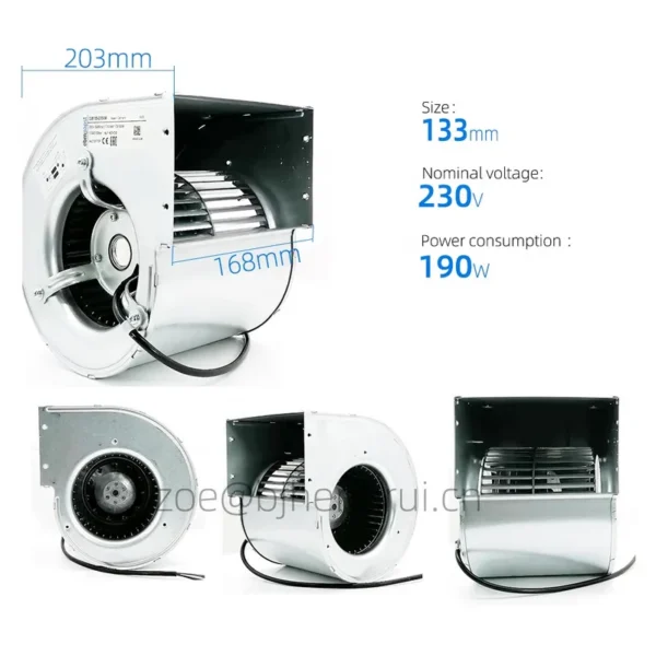 Ball Bearing, D2E133-CI33-56, 230V, 175W, 0.77/0.84A - view 2